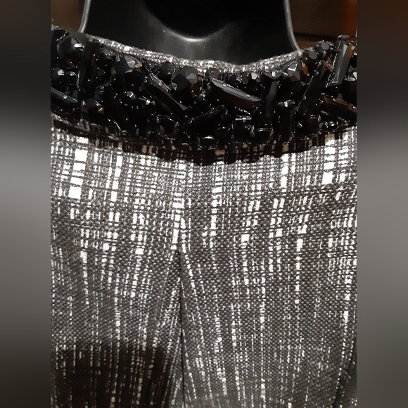 - J Crew Beaded Collar Blazer Women's Size 0 - Picture 8 of 12